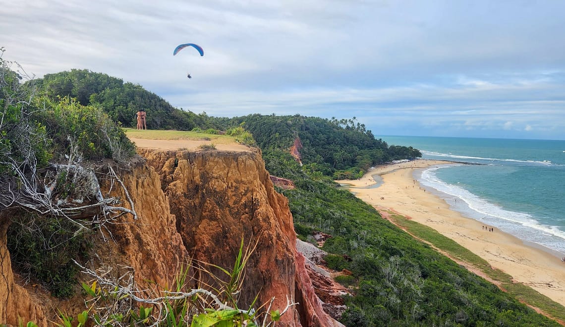 balanço Como voar de parapente em Arraial d'Ajuda