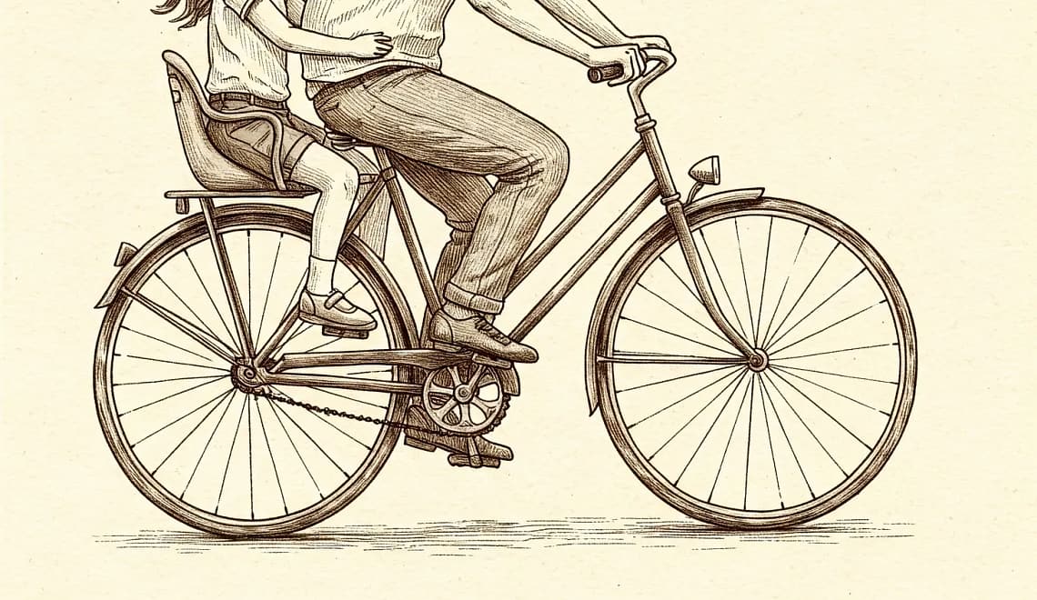 balanço Levando a paternidade no pedal